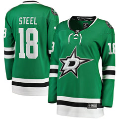 Sam Steel Dallas Stars Fanatics Women's Home Breakaway Player Jersey Kelly Green