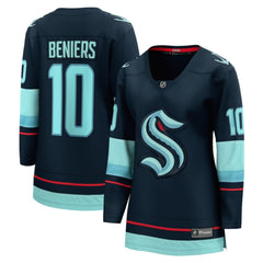 Matty Beniers Seattle Kraken Fanatics Women's Home Breakaway Player Jersey Deep Sea Blue