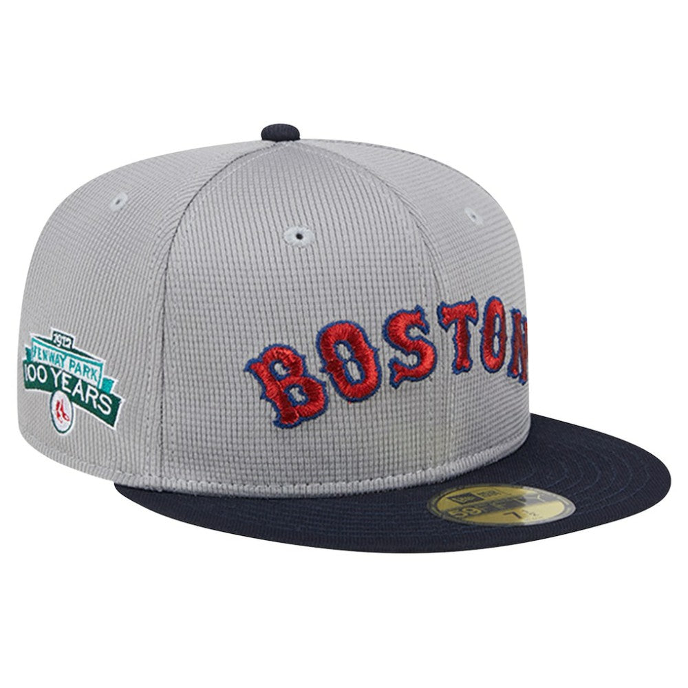 Boston Red Sox Pivot Mesh 59FIFTY Fitted Hat Gray | New Era