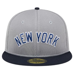 New York Yankees Pivot Mesh 59FIFTY Fitted Hat Gray | New Era