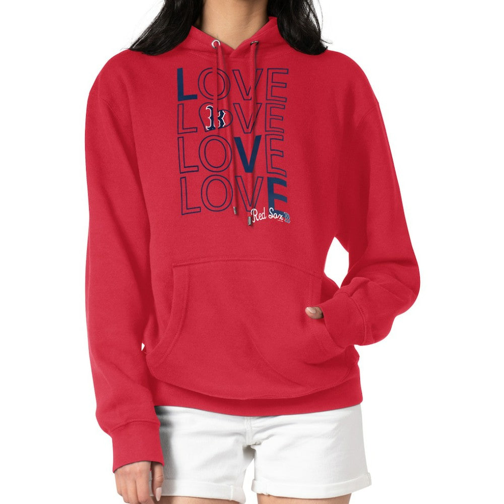Boston Red Sox G-III 4Her by Carl Banks Women's Love Graphic Fleece Hoodie Red