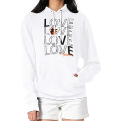 Baltimore Orioles G-III 4Her by Carl Banks Women's Love Graphic Fleece Hoodie White