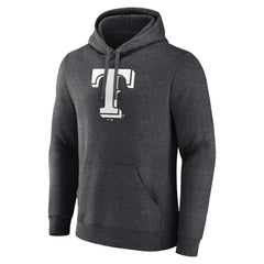 Texas Rangers Personalized Monochrome Name & Number Pullover Hoodie Charcoal