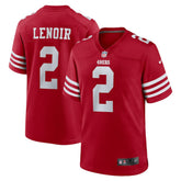 Deommodore Lenoir San Francisco 49ers Game Jersey - Scarlet