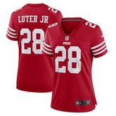 Darrell Luter Jr. San Francisco 49ers Women's Game Jersey - Scarlet
