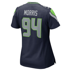 Mike Morris Seattle Seahawks Women's Team Game Jersey - College College Navy