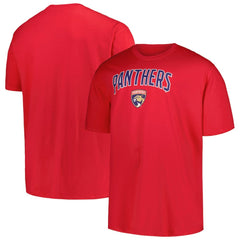 Florida Panthers Profile Big & Tall Arch Over Logo T-Shirt Red