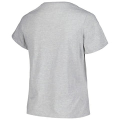 Colorado Avalanche Profile Women's Plus Size Arch Over Logo T-Shirt Heather Gray