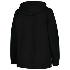Boston Bruins Profile Women's Plus Size Arch Over Logo Pullover Hoodie Black