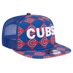 Chicago Cubs Seeing Diamonds A-Frame Trucker 9FIFTY Snapback Hat Royal | New Era