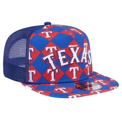 Texas Rangers Seeing Diamonds A-Frame Trucker 9FIFTY Snapback Hat Royal | New Era