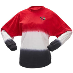 Ottawa Senators Fanatics Women's Ombre Long Sleeve T-Shirt Red/Black