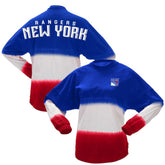 New York Rangers Fanatics Women's Ombre Long Sleeve T-Shirt Blue/Red