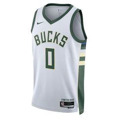 Damian Lillard Milwaukee Bucks Unisex Fear The Deer Swingman Player Jersey - Association Edition - White