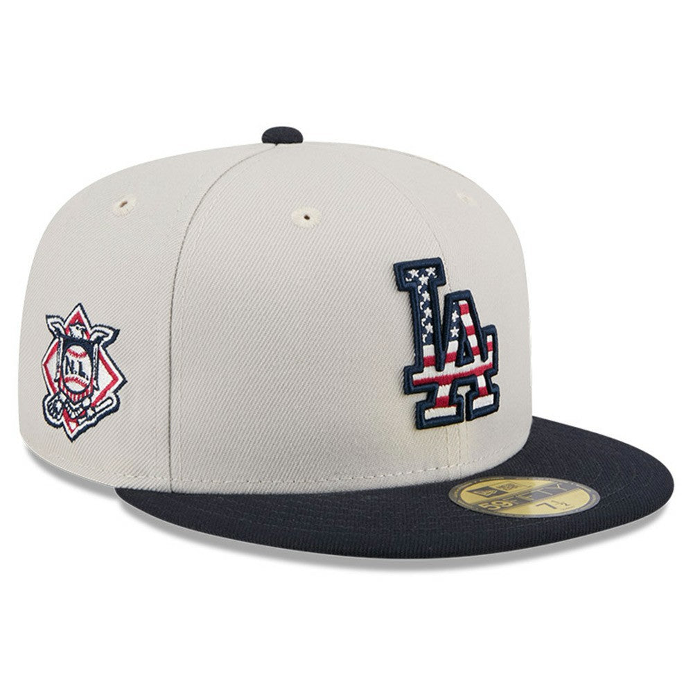 Los Angeles Dodgers 2024 Fourth of July 59FIFTY Fitted Hat Khaki/Black | New Era