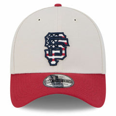 San Francisco Giants 2024 Fourth of July 39THIRTY Flex Hat Khaki/Red | New Era