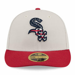 Chicago White Sox 2024 Fourth of July Low Profile 59FIFTY Fitted Hat Khaki/Red | New Era