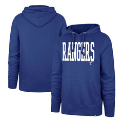 Texas Rangers Dime Headline Pullover Hoodie Royal | 47 brand