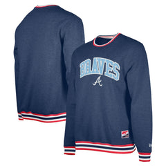 Atlanta Braves Pullover Sweatshirt Navy | New Era