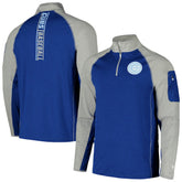 Chicago Cubs Father's Day Raglan Quarter-Zip Top Royal | New Era
