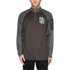 San Diego Padres Father's Day Raglan Quarter-Zip Top Brown | New Era