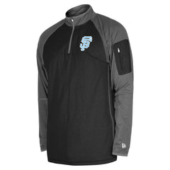 San Francisco Giants Father's Day Raglan Quarter-Zip Top Black | New Era