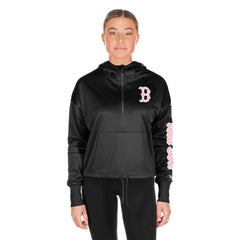 Boston Red Sox Women's Half-Zip Hoodie Black | New Era