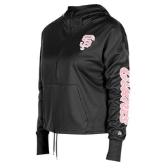 San Francisco Giants Women's Half-Zip Hoodie Black | New Era