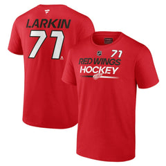Dylan Larkin Detroit Red Wings Fanatics Authentic Pro Prime Name & Number T-Shirt Red