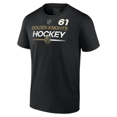 Mark Stone Vegas Golden Knights Fanatics Authentic Pro Prime Name & Number T-Shirt Black