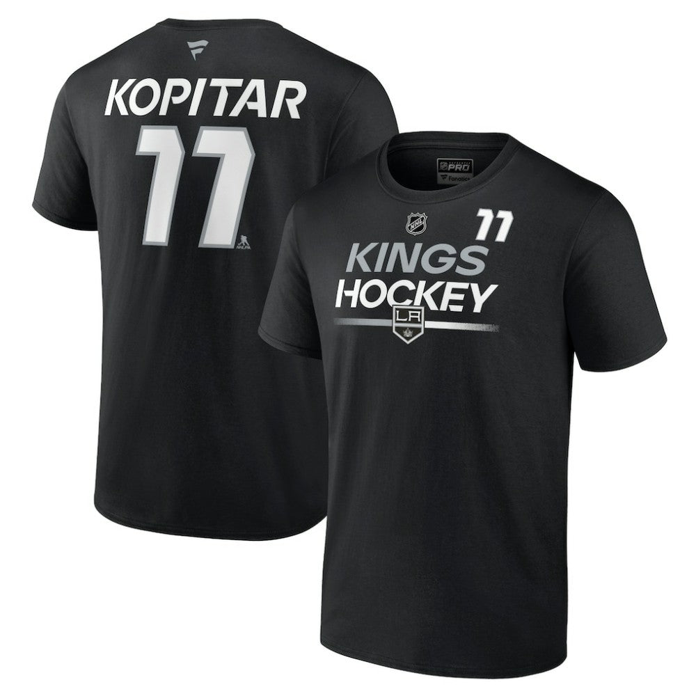Anze Kopitar Los Angeles Kings Fanatics Authentic Pro Prime Name & Number T-Shirt Black