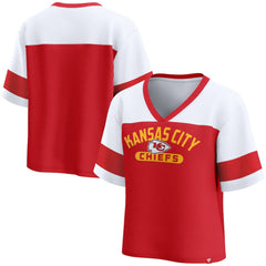 Kansas City Chiefs Women's Homeschool Jersey Poly V-Neck
Fashion Top - Red/White on sale