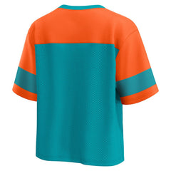 Miami Dolphins Women's Homeschool Jersey Poly V-Neck
Fashion Top - Aqua/Orange online