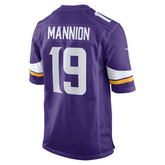 Sean Mannion Minnesota Vikings Game Jersey - Purple