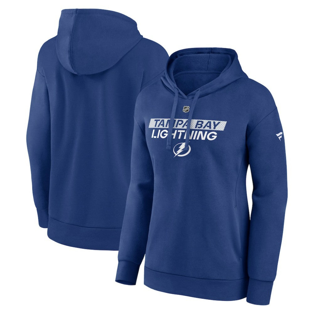 Tampa Bay Lightning Fanatics Women's Authentic Pro Core Primary Fleece Pullover Hoodie Blue