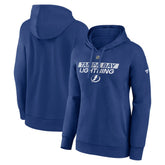Tampa Bay Lightning Fanatics Women's Authentic Pro Core Primary Fleece Pullover Hoodie Blue