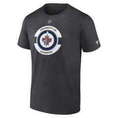 Winnipeg Jets Fanatics Authentic Pro Core Secondary T-Shirt Heather Charcoal