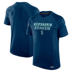 Seattle Kraken Fanatics Authentic Pro Rink Tech T-Shirt Deep Sea Blue