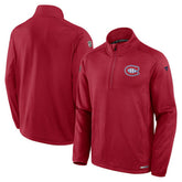 Montreal Canadiens Fanatics Authentic Pro Rink Quarter-Zip Jacket Red