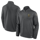 Vegas Golden Knights Fanatics Authentic Pro Rink Quarter-Zip Jacket Gray