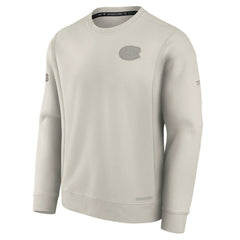 Montreal Canadiens Fanatics Authentic Pro Road Fleece Pullover Sweatshirt Cream