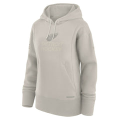 Detroit Red Wings Fanatics Women's Authentic Pro Road Pullover Hoodie Cream