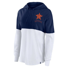 Houston Astros Women's Backup Option Pullover Hoodie Navy/White