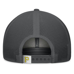 Pittsburgh Pirates A-Frame Trucker Adjustable Hat Gray/Graphite