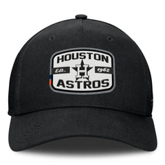 Houston Astros Team Patch A-Frame Trucker Snapback Hat Black
