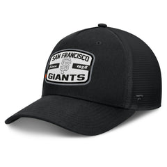 San Francisco Giants Team Patch A-Frame Trucker Snapback Hat Black