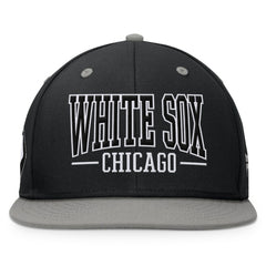 Chicago White Sox Fundamental Bold Snapback Hat Black/Gray