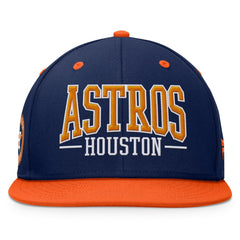Houston Astros Fundamental Bold Snapback Hat Navy/Orange