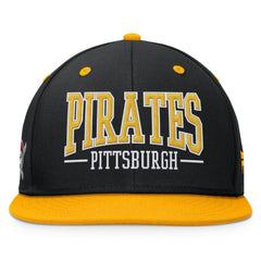 Pittsburgh Pirates Fundamental Bold Snapback Hat Black/Gold