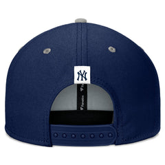 New York Yankees Fundamental Bold Snapback Hat Navy/Gray